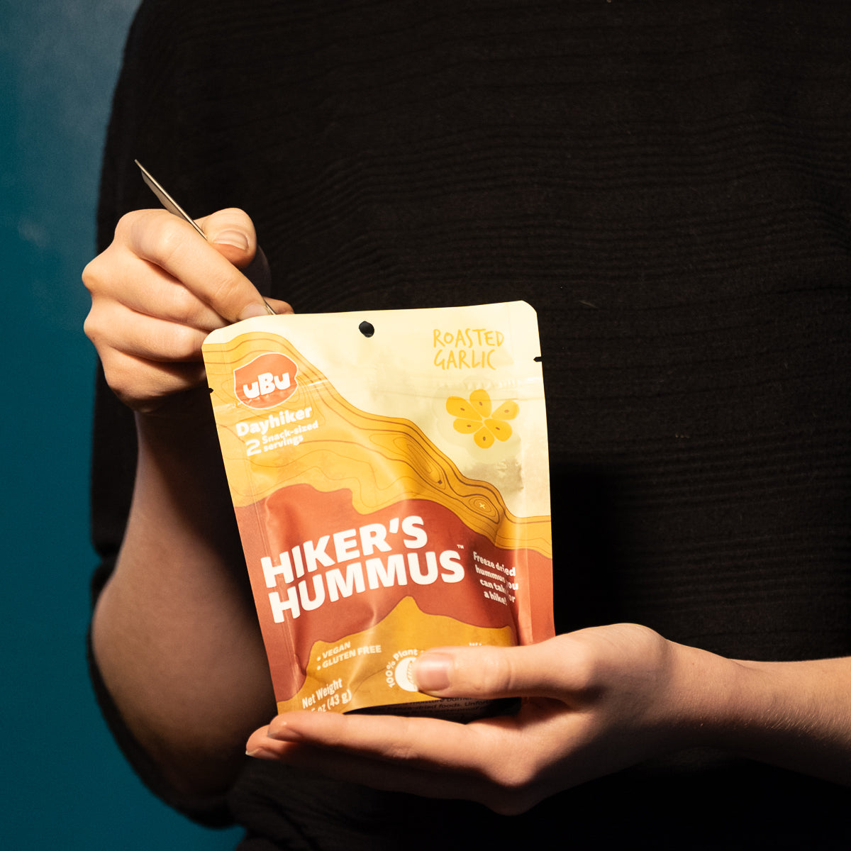 uBu Hiker's Hummus (8-pack) + Free Titanium Spork!