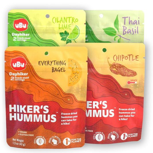 Hiker's Hummus Deluxe Starter Kit (4 Cases of 24/1.5 oz) + Free Counter Display w/ Initial Order