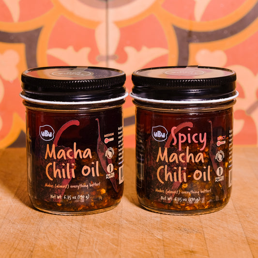 Macha Chili Oil - 2 pack (Medium and Spicy)