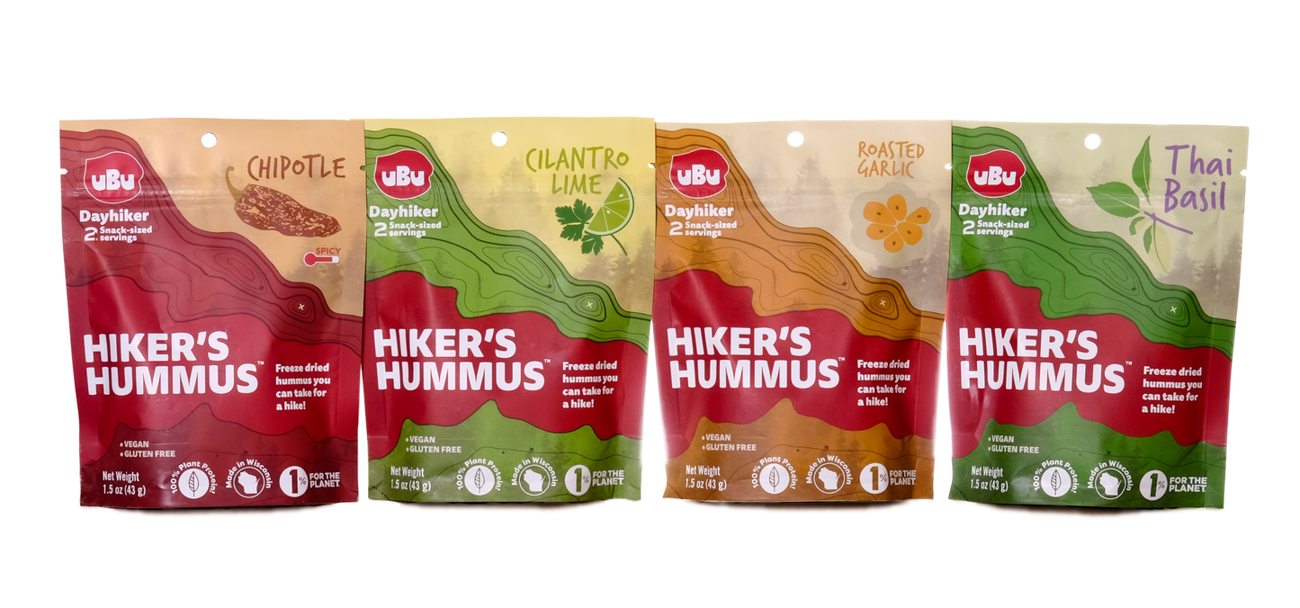 Hiker's Hummus Split Case (2 Flavors, 12 of each/1.5 oz)